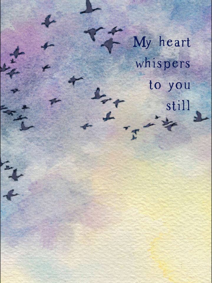 Carte de condoléances Heart Whispers-Birds pour la vente par Karen Ritz Cards
