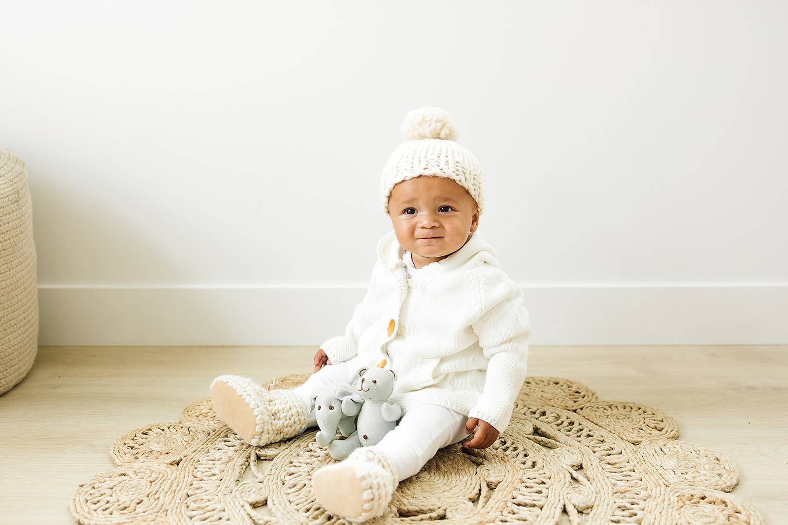 Beba Bean - Vente Bottines – bébé - CHAUSSONS POUR BÉBÉ - PULL ET MOCCS - IVOIRE1