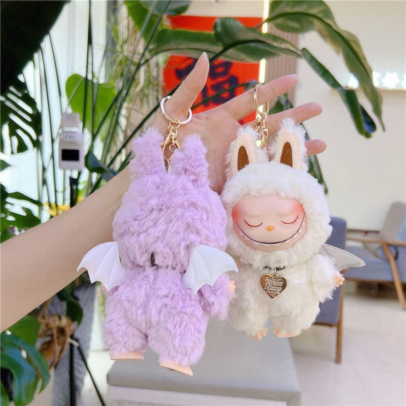 Auraquise - Wholesale Keychain - Kids - Cartoon Soft Vinyl Plush Doll Keychain with Wings10
