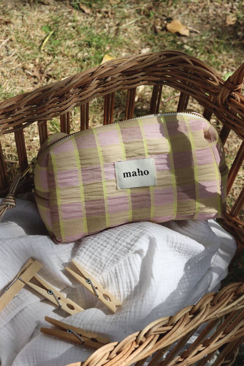 Maho - Wholesale Toiletry Bag - Women's - Claudia Seersucker4