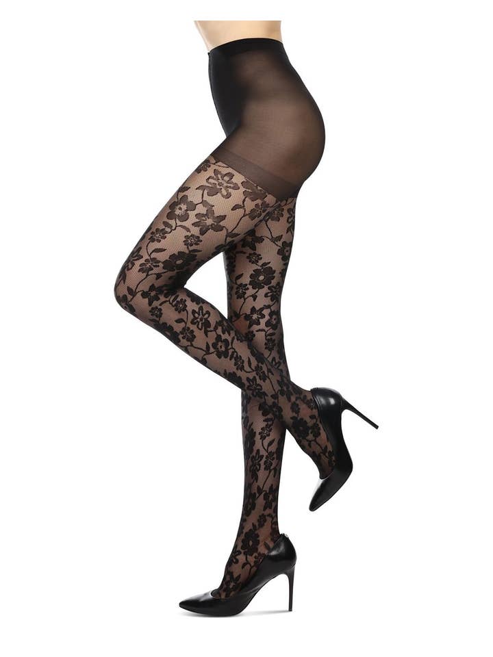 Infinity Classics International Inc. - Wholesale Tights - Women's - Floral Sheer Tights