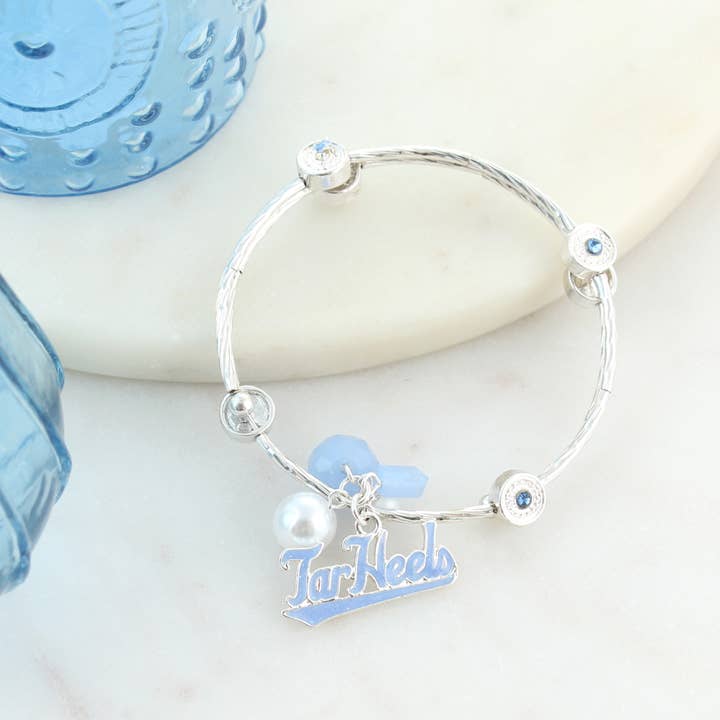 Unc Tarheel Slogan Bracelet for wholesale by Seasons Jewelry