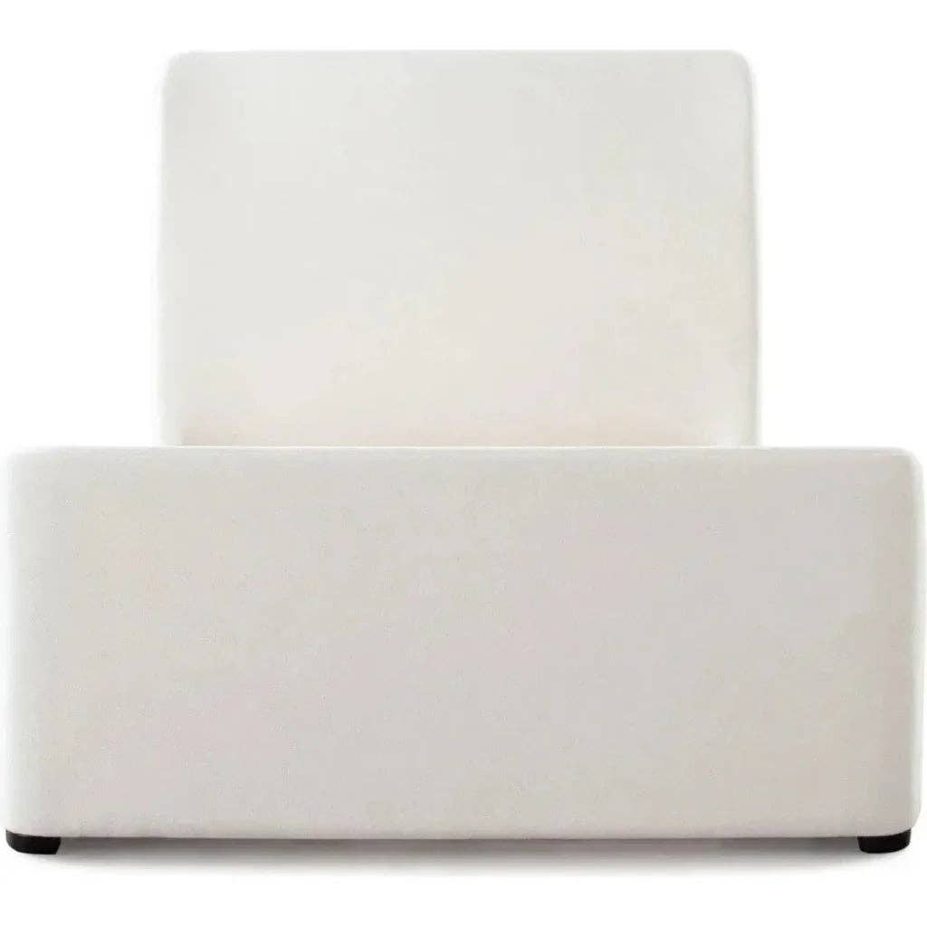 LOOMLAN - Wholesale Bed - Eve Elite Fabric Ivory Bed Frame1