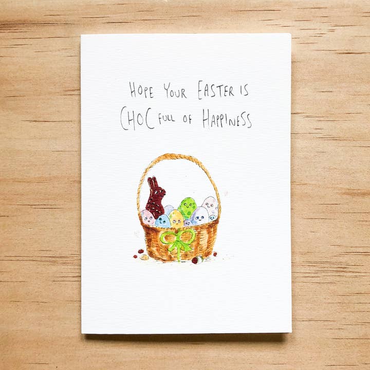 Hope Your Easter Is Choc Full of Happiness for wholesale by Well Drawn