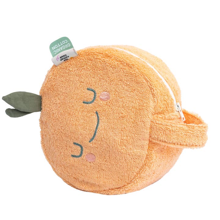 Fruit shaped Toiletry Bag Mandy Mandarine for wholesale by the cotton cloud