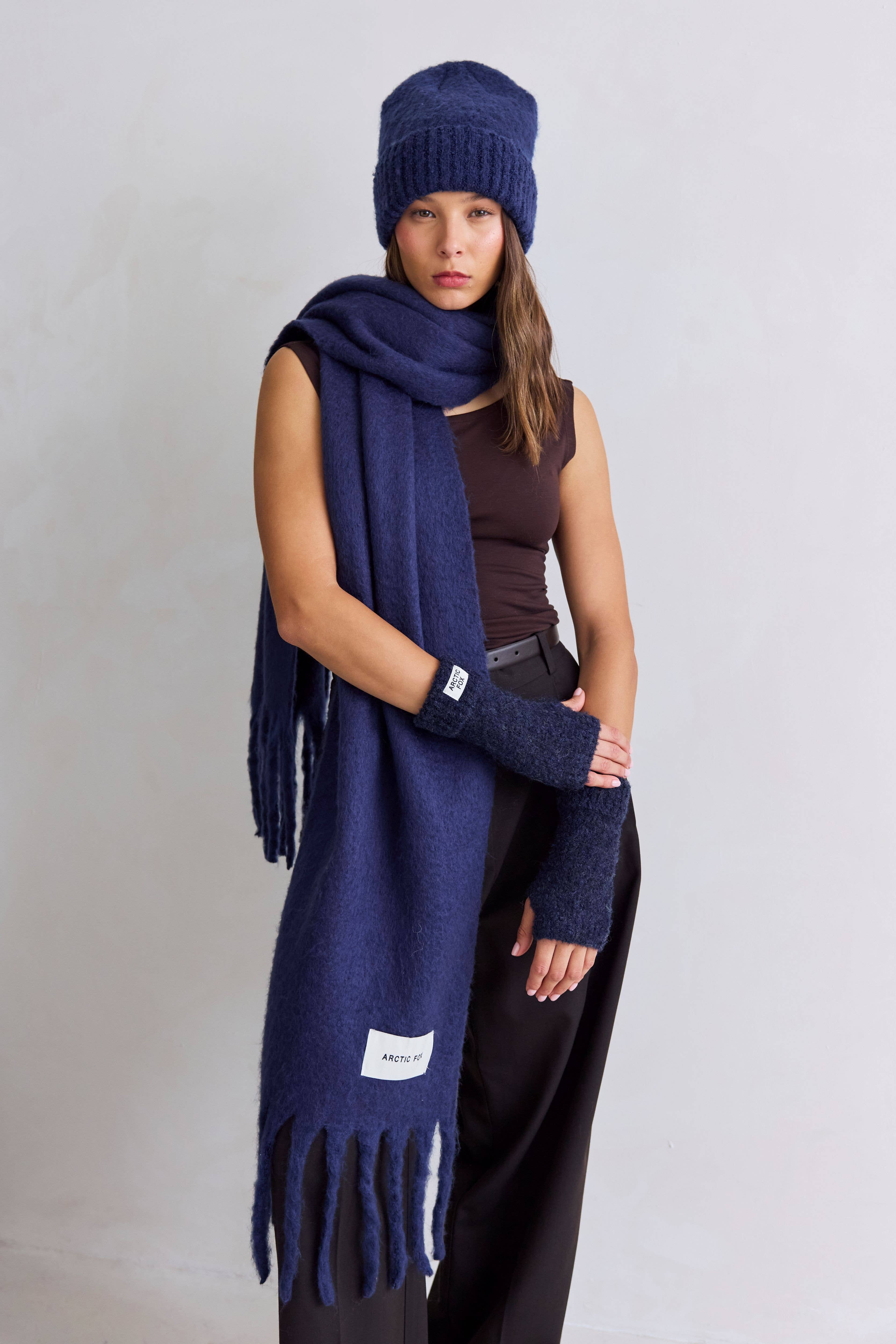 Arctic Fox & Co. - North America - Vente Bonnet – femme - Le Bonnet Reykjavik - Bleu Nuit - FW253