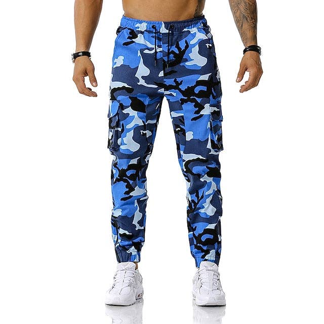 Ecovear - Wholesale Pants – Men's - Men Cargo Cotton Blend Camo Pants Relaxed Fit4
