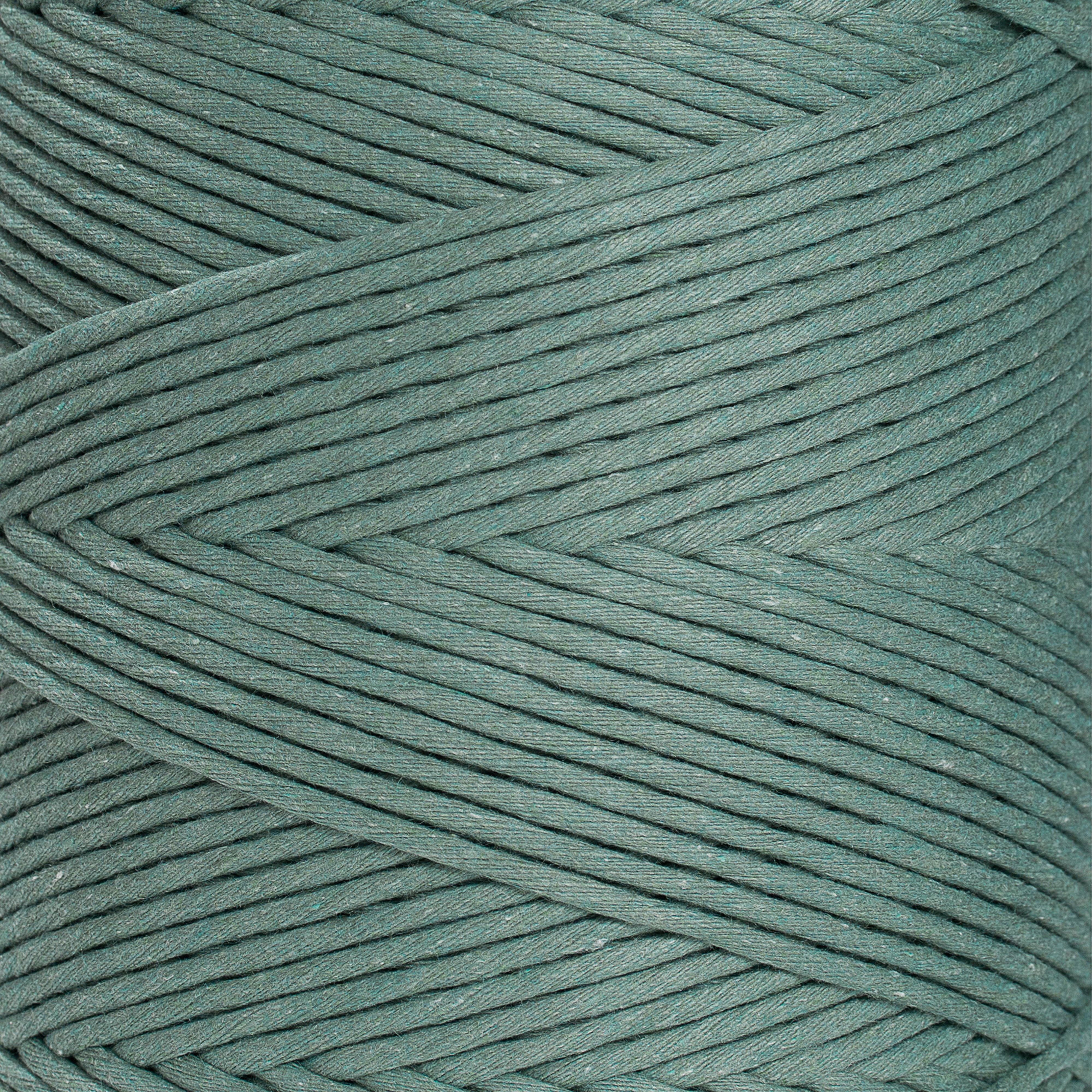 Ganxxet, Inc. - Venta al por mayor Material para manualidades - CORDÓN DE ALGODÓN SUAVE, CERO RESIDUOS, 4 MM, 1 HEBRA ÚNICA, COLOR JADE4