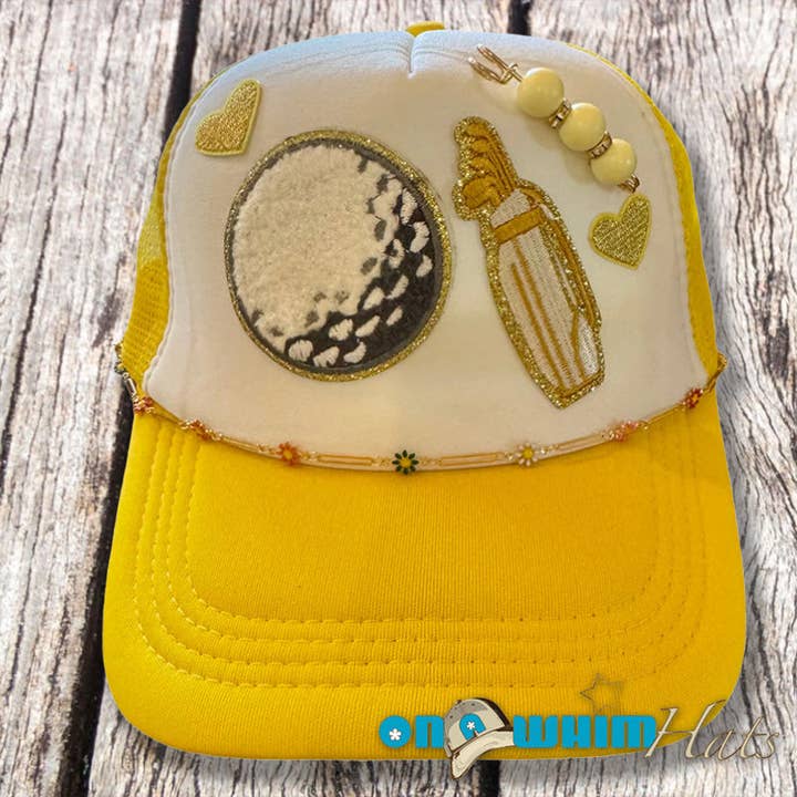 Golden Golfer for wholesale by On a Whim Hats