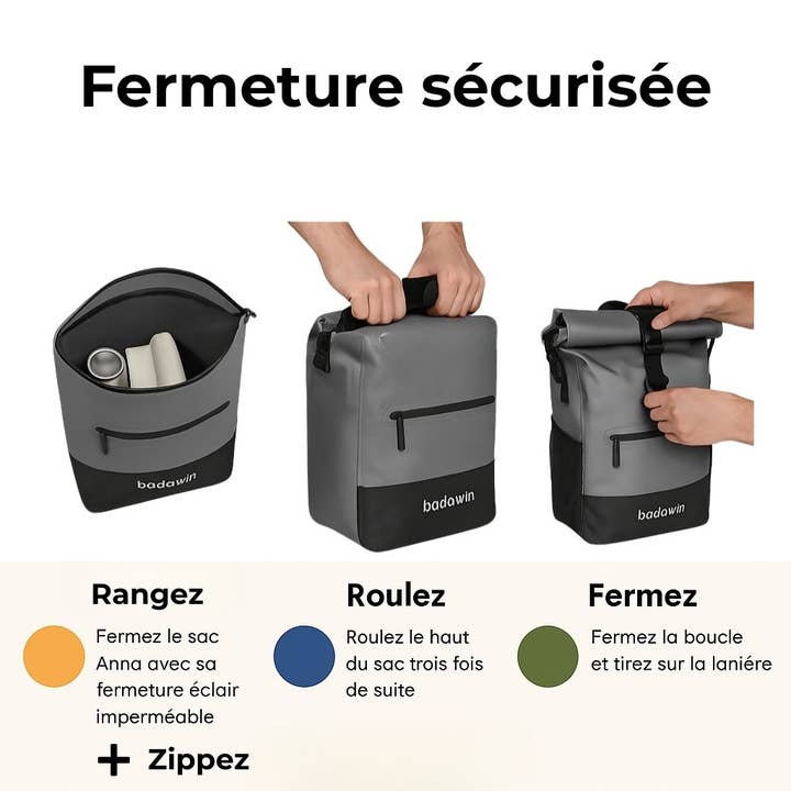 BADAWIN - Wholesale Biking Accessories - Anna 2-in-1 27L gray bike backpack13