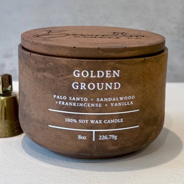 Golden Ground - "Child of God" (8oz) for wholesale by Boswellia Candle Co.
