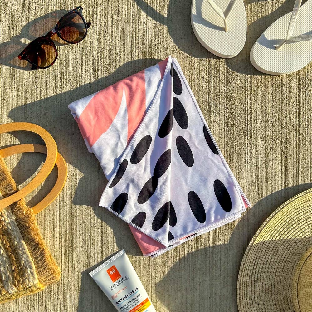 Buzzee - Wholesale Beach Towel - Double Sided Beach Towel-Sand Resistant- Quick Dry- Coral4