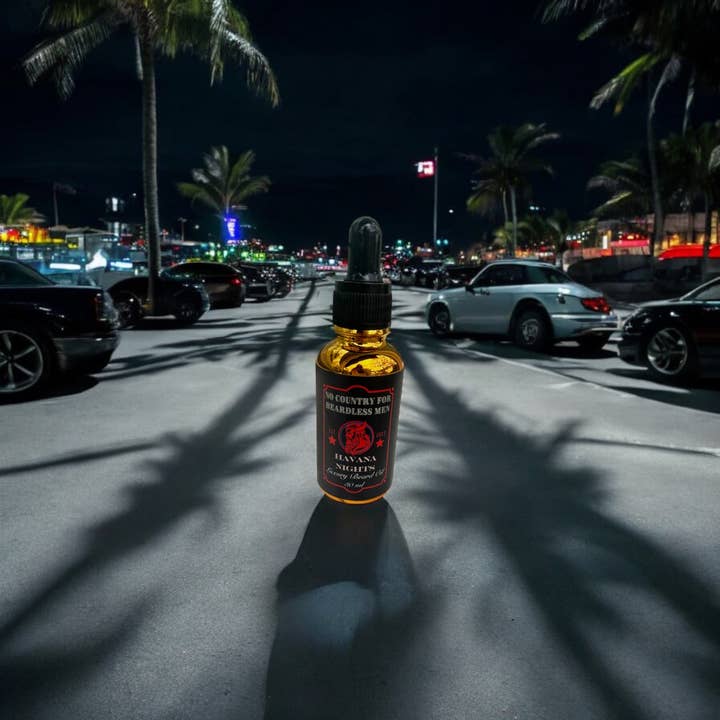 Havana Nights Beard Oil (One Ounce) for wholesale by No Country for Beardless Men