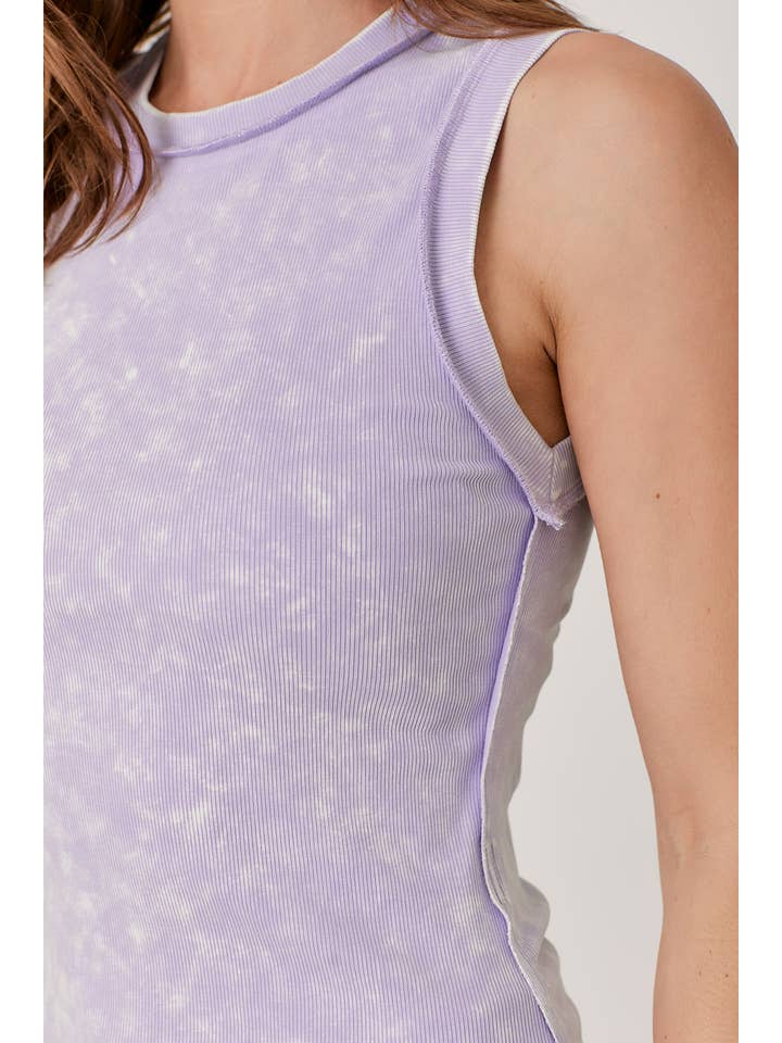 Mystree - Wholesale Tank Top - Women's - 60556 Exposed Seaming Ribbed Tank60