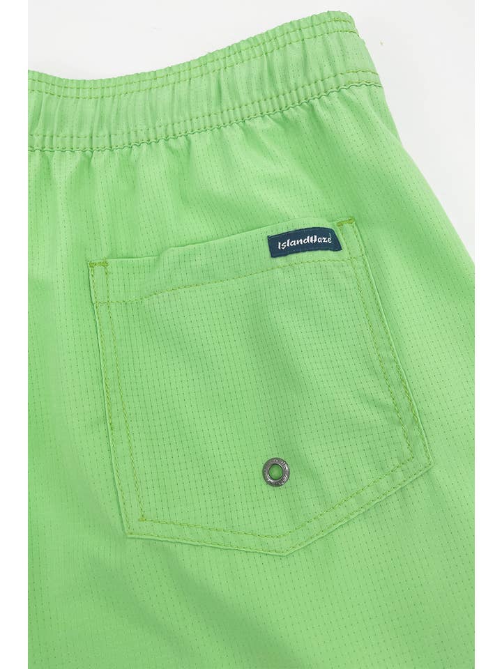 Islandhaze - Wholesale Swim Shorts - Men's - 6'' Inch Men's Solid new texture shorts-Oman24