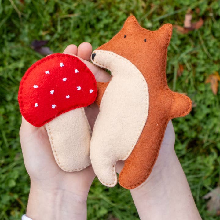 Mimihali - Wholesale Craft Sewing Kit - FOX and MUSHROOM felt sewing kit for kids6