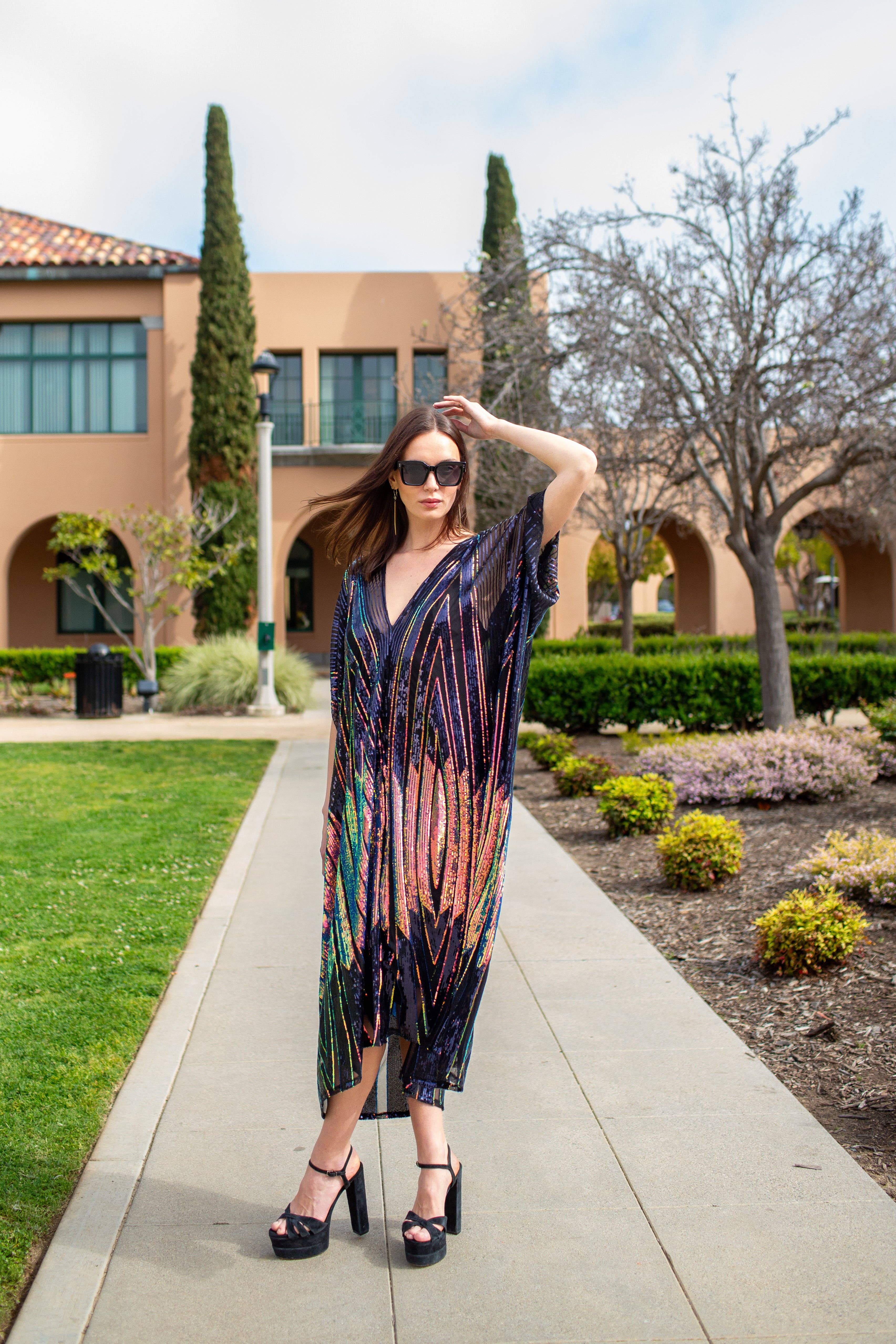 Jennafer Grace - Wholesale Kaftan - Women's - Midnight Lotus Caftan14