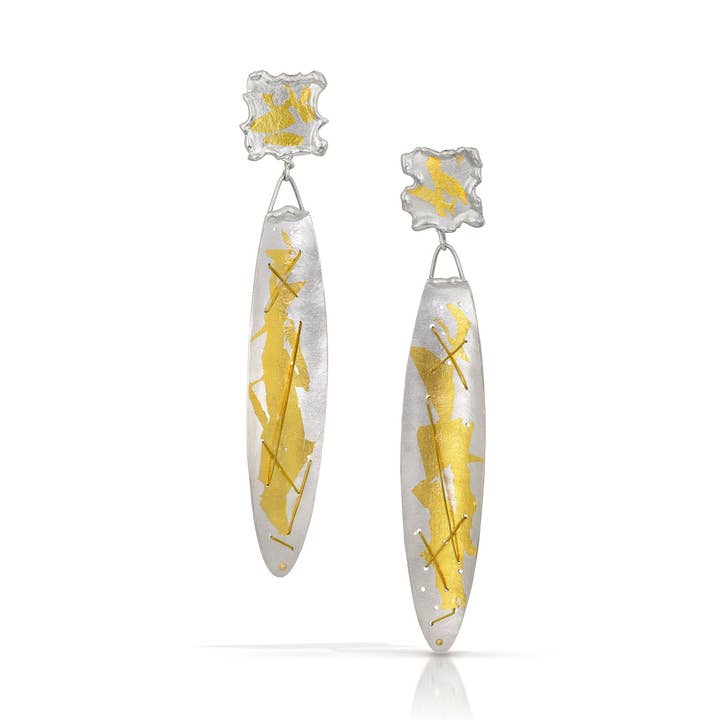 Jigsaw Collector Statement Earrings for wholesale by Suzanne Schwartz Jewelry