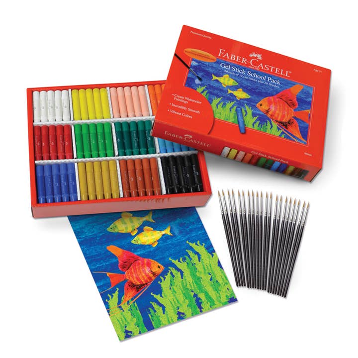 Gel Stick Watercolor Pigment Sticks School Pack for wholesale by Faber-Castell / Creativity for Kids