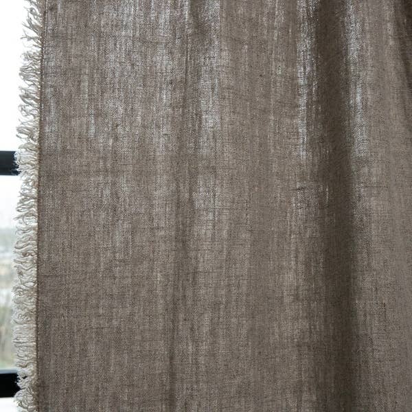 LinenMe – Großhandel Vorhang – Leinenvorhang Natural Terra mit Fransen3
