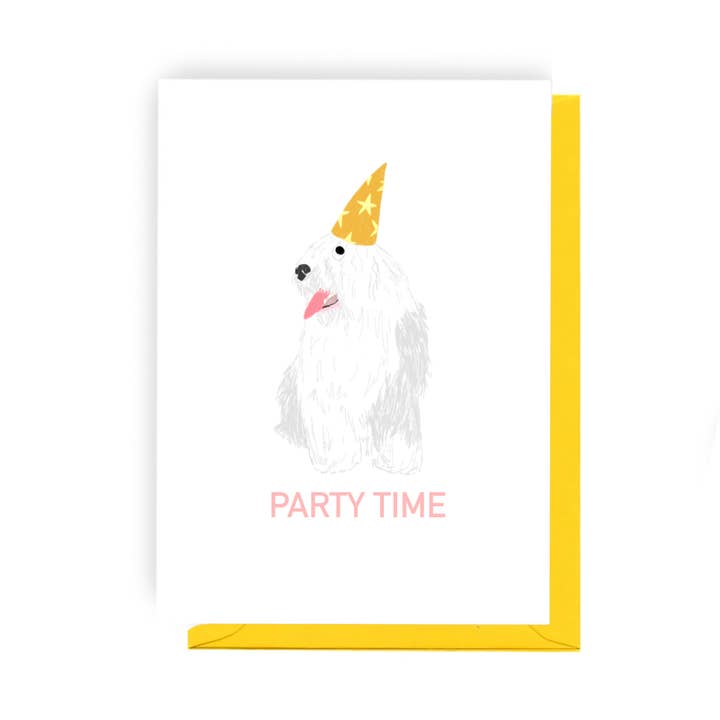 Party Pal Molly - Illustrated Birthday Card for wholesale by Olive and Clive