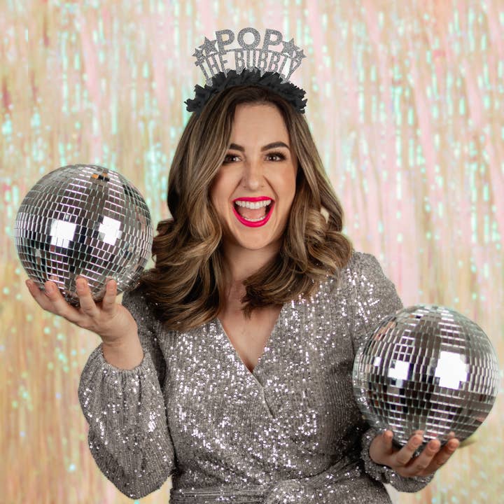 Pop The Bubbly New Year Party Headband Crown por atacado de Festive Gal