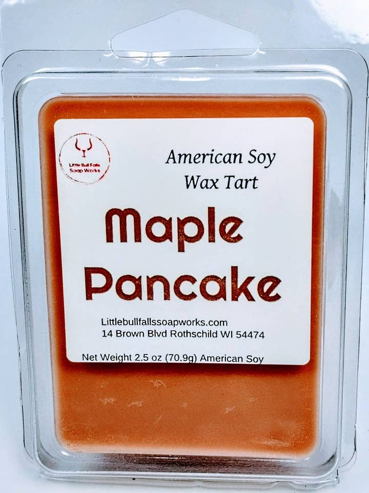 Maple Pancake Soy Wax Melt for wholesale by Little Bull Falls Soap Works