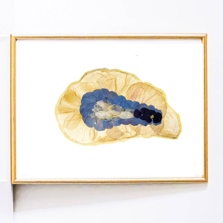 Harvested by Moonlight – Botanical Oyster Art Print for wholesale by Mon Petit Chou Art and Design