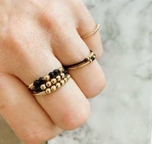 Charmin's Ringen - Wholesale Band/gestapelde ring - R517 Palm Gold Steel Charmin'S4