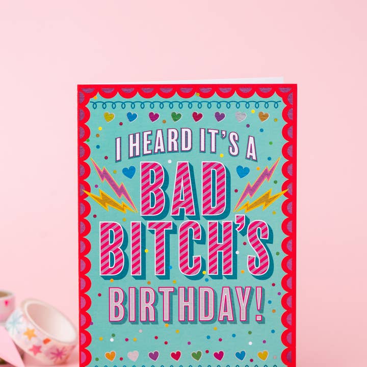 Cath Tate Cards - Venta al por mayor Tarjetas de cumpleaños - Tarjeta de cumpleaños Bad Bitch1