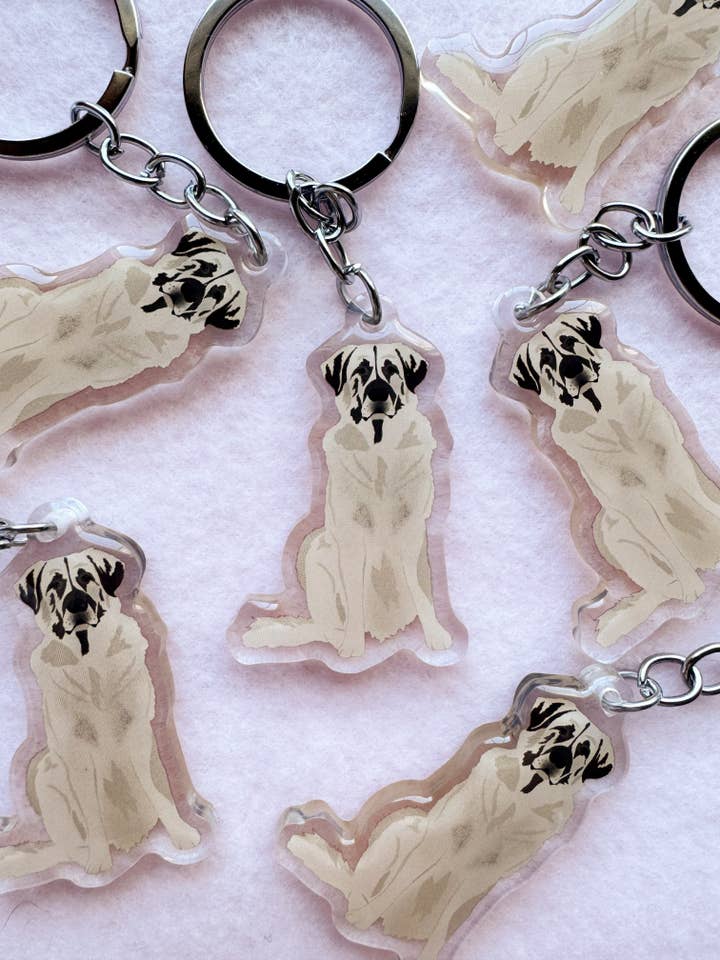 Anatolian Shepherd, Kangal Shepherd Keychain for wholesale by Our Cheery Corner