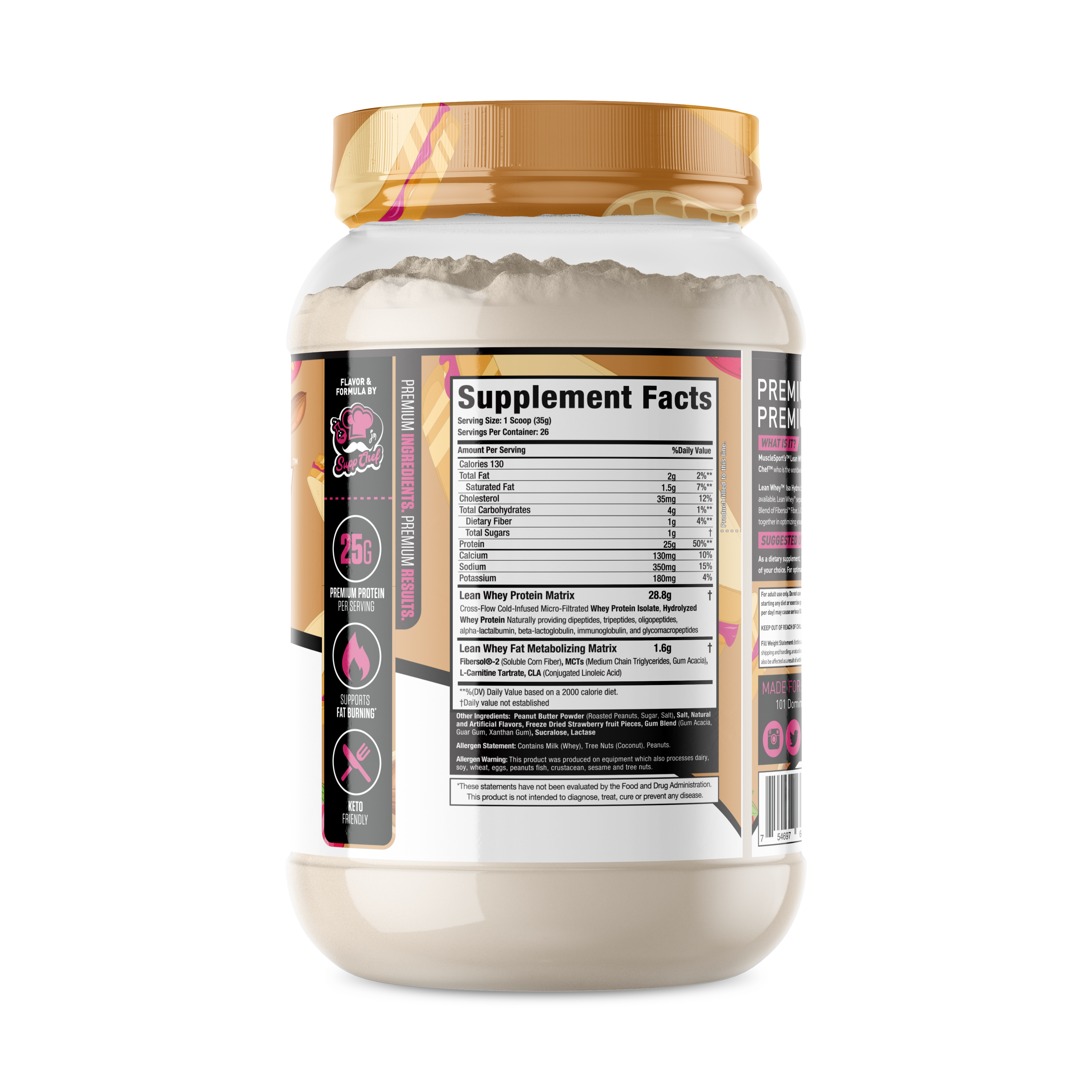 MuscleSport - Wholesale Protein/superfood powder - Lean Whey® Iso Hydro Gourmet Protein 2lb - Limited Edition44