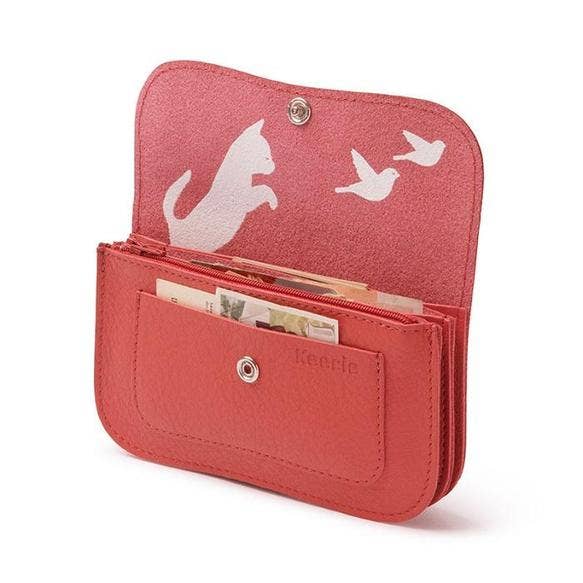 Keecie - Wholesale Wallet - Women's - Wallet, Cat Chase Medium, Coral2