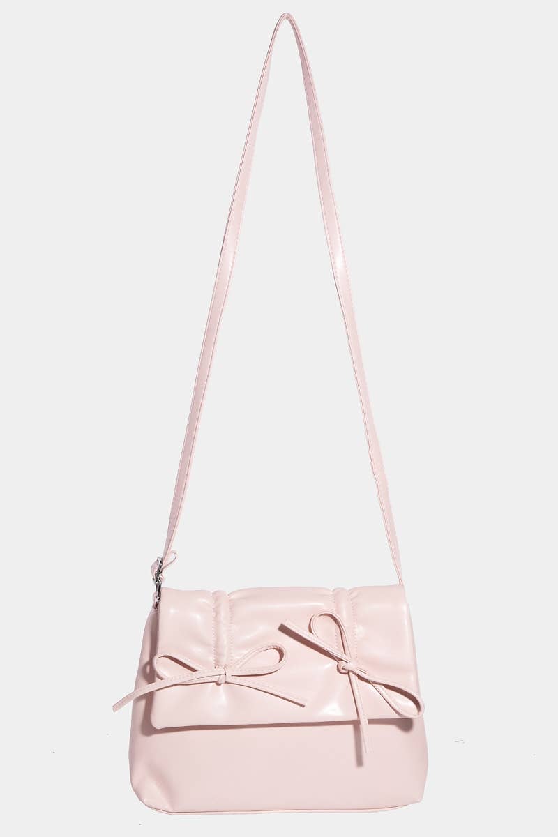 Collections by Fame Accessories - Vente Sac porté épaule – femme - Sac carré nœud en cuir4