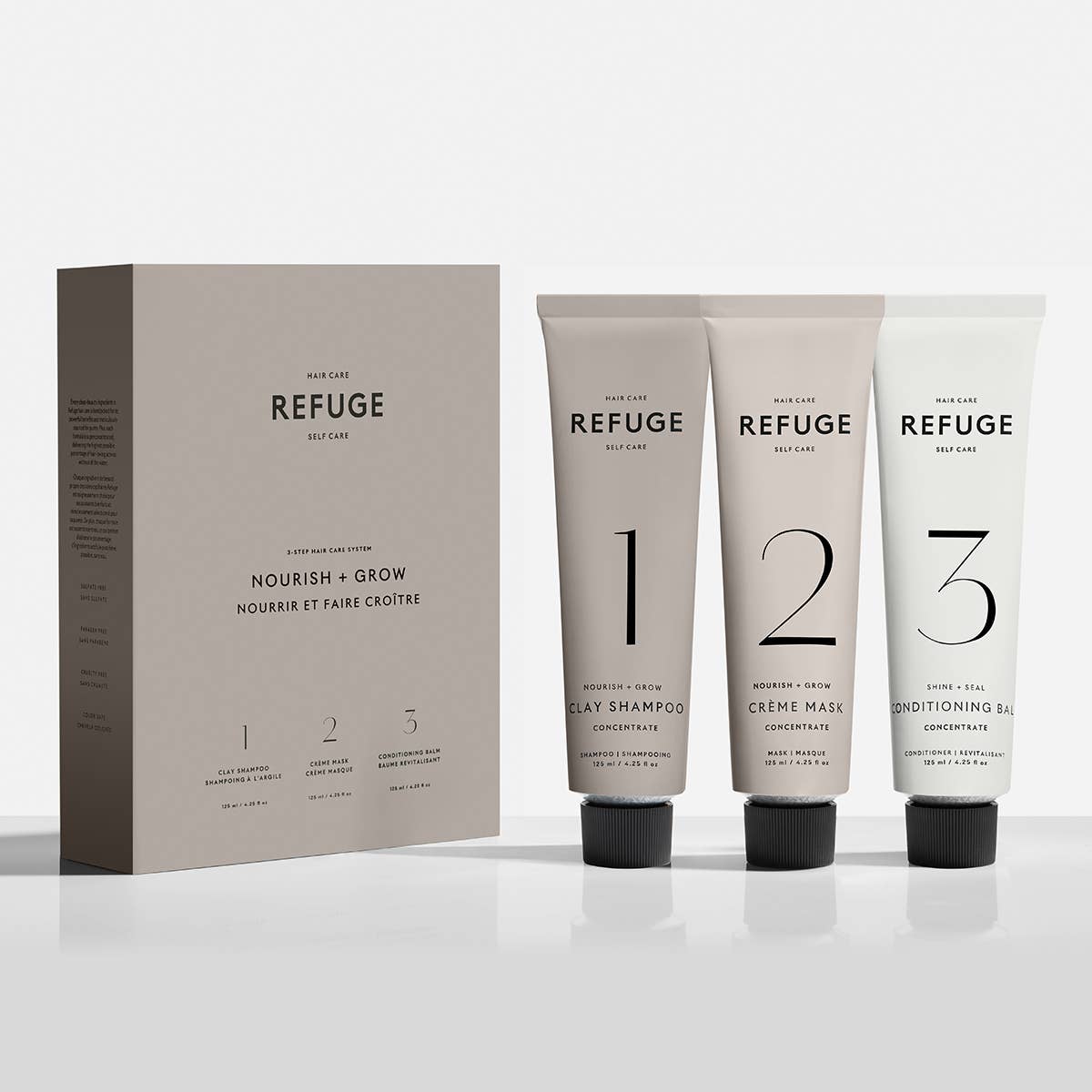 Refuge Hair - Wholesale Haircare Set/Kit - REFUGE 3-STEP SYSTEM SAMPLE COLLECTION2