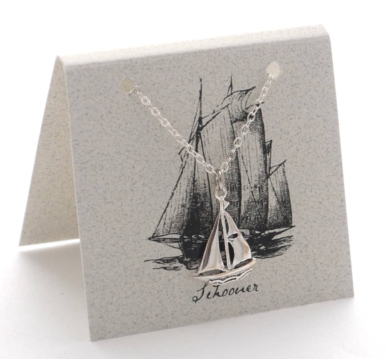 Semaki & Bird - Vente Colliers à pendentif - Collier Voilier - argent sterling Histoire Naturelle