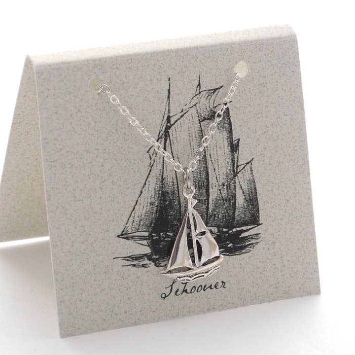 Semaki & Bird - Vente Colliers à pendentif - Collier Voilier - argent sterling Histoire Naturelle0