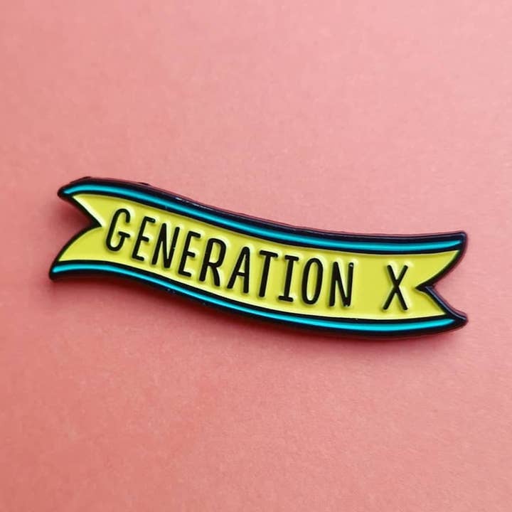 Generation Demographic Enamel Pins for wholesale by Poppy Lane