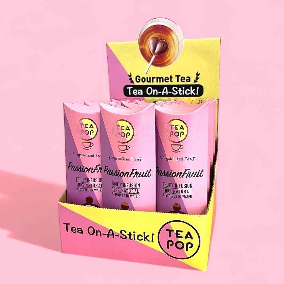 Northern Tea Company - Wholesale Tea Bags - Passion Fruit Punch TEA on-a-stick! (20x sticks tray)1