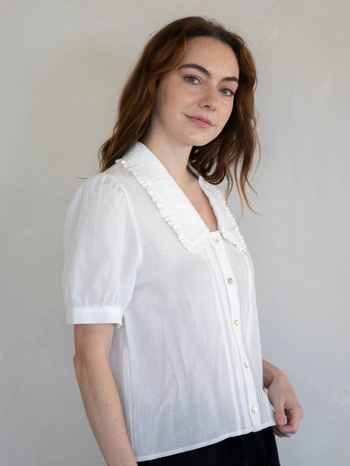 Ivory Lana Blouse for wholesale on Faire