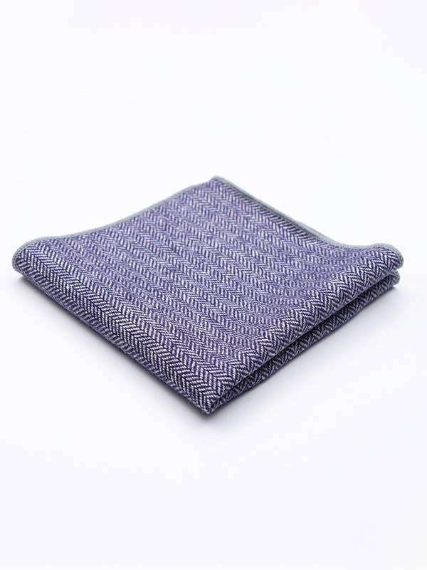 Pañuelo de Traje Tartán Azul n°1 en Lana «Norbert» para venta al por mayor de Unipap's