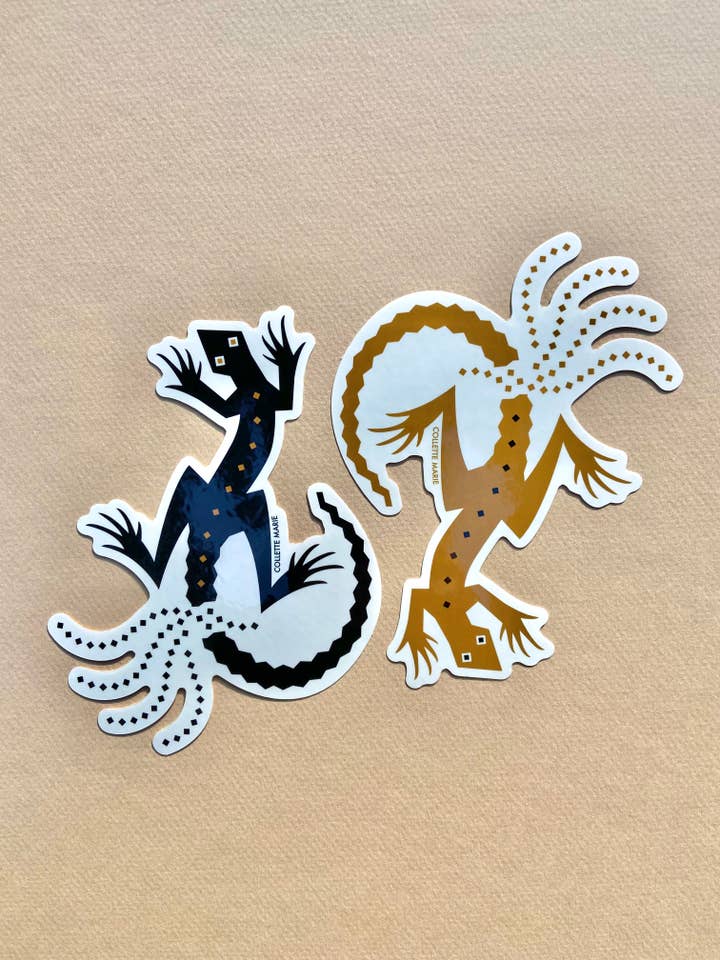 Whiptail Lizard Decals for wholesale by Cōllette