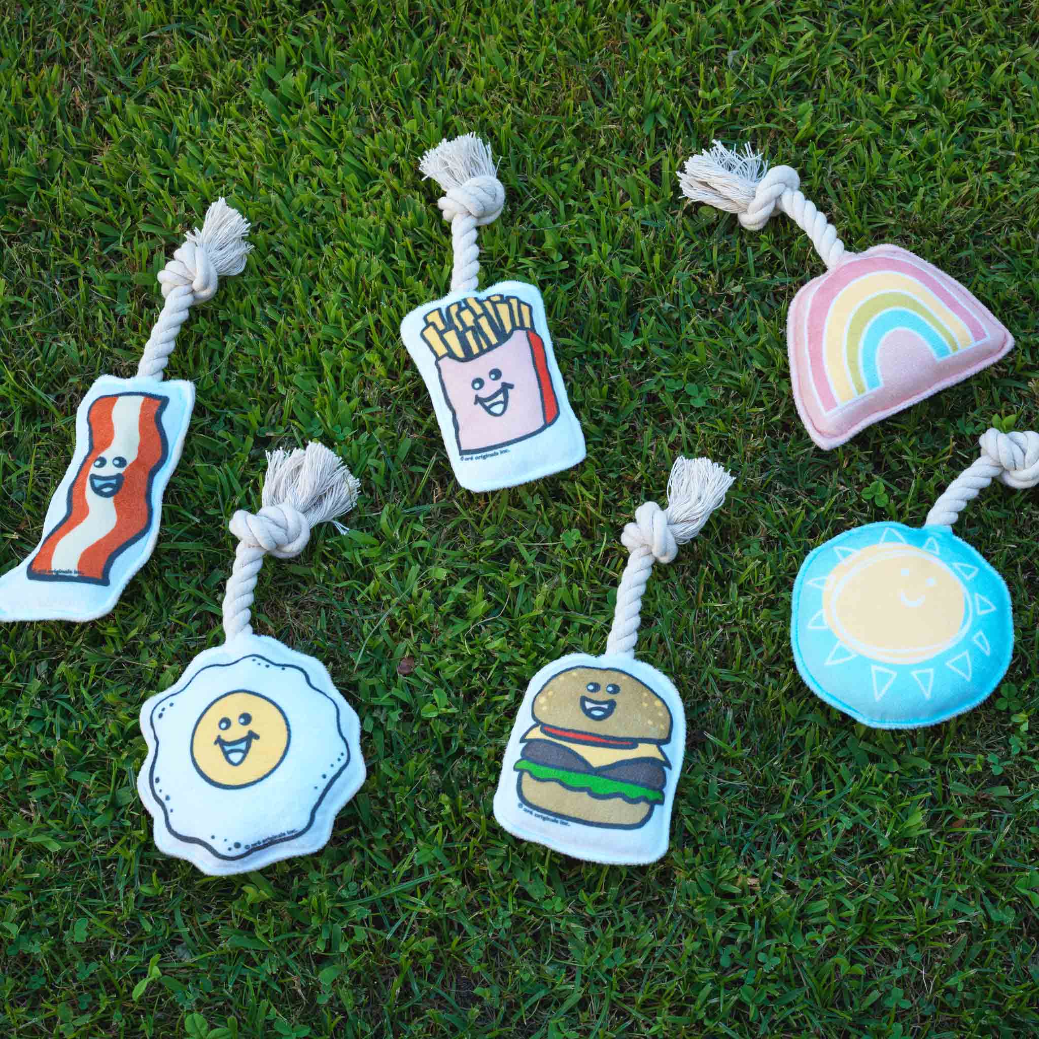 Speckle and Spot by Ore’ Originals - Wholesale Pet Toy Set - Dog - Mini Dog Toy Set | Rainbow & Sunshine3