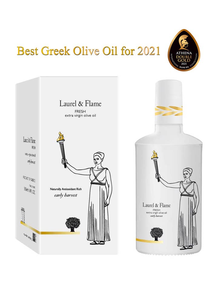 Laurel & Flame Early Harvest Olivenolie for engroshandel hos PurEllas Griechische Produkte