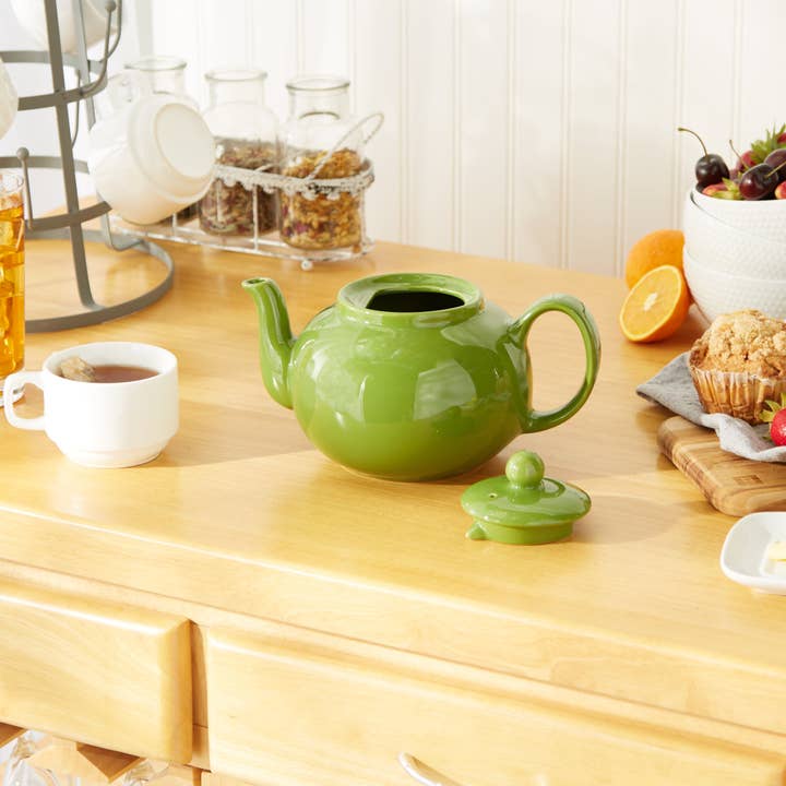 RSVP International - Wholesale Tea Pot - Stoneware Teapot - Green1