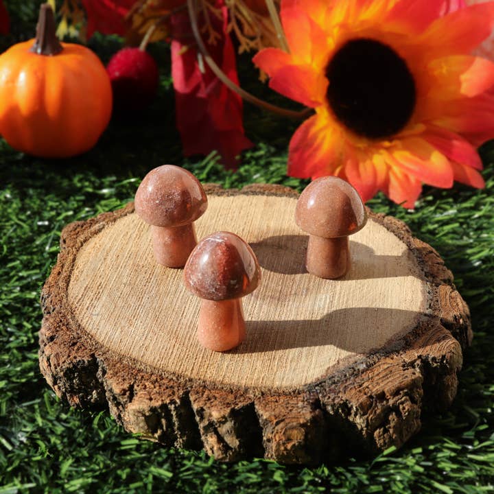 Natures Artifacts Inc - Wholesale Spiritual Stone/Crystal - Red Aventurine Mini Mushroom13