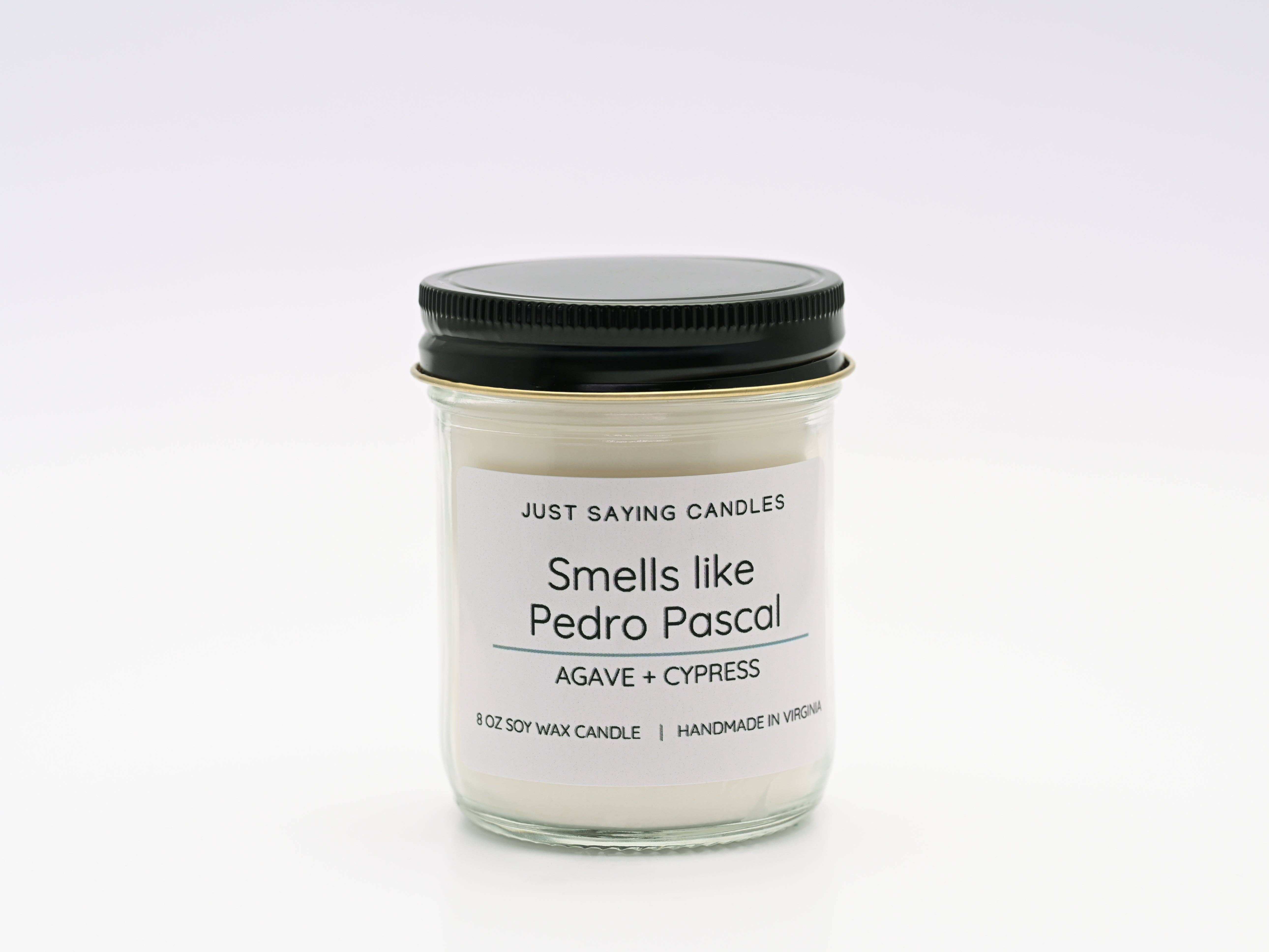 Just Saying Candles - Wholesale Jar/Filled Candle - Smells like Pedro Pascal