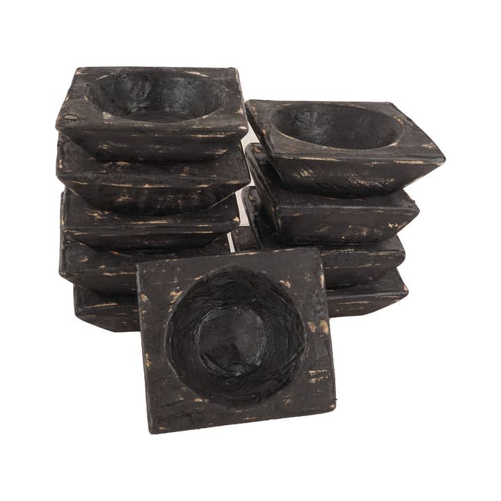 My Amigos Imports - Wholesale Candle holder - Arizona™ Farmhouse Square-Candle Ready-Bowl-4 Color Choices6