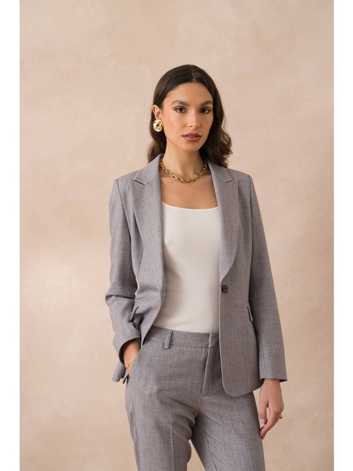 Attentif Paris – wholesale Kostymjacka – Dam – Heather figursydd kavaj för dam21