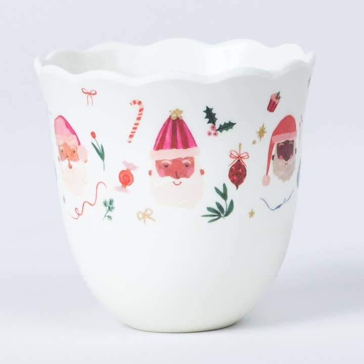 Melamine Santa Cup Mug for Christmas Gifts and The Holidays for wholesale by Sunny and Ted